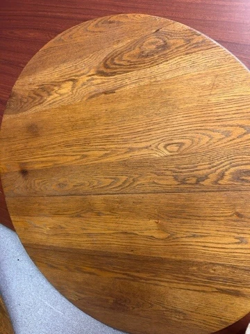 Antique 42IN Round Oak Table quartersawn with pedestal base Cover