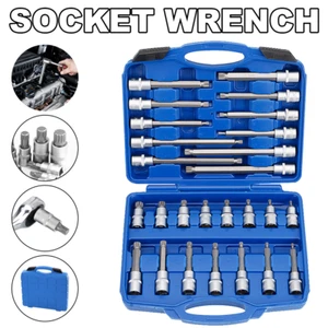 INNEN VIELZAHN STECKSCHLÜSSEL-SATZ 1/2 ZOLL12-KANT STECK-NÜSSE 26-TEILIG - Bild 1 von 12