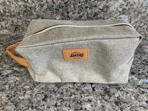 Los Angeles Lakers Travel Toiletries Bag Game Giveaway Cover