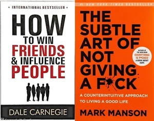 Combo Set Of 2 books (How To Win Friends + The Subtle Art of Not Giving a Fck) - Picture 1 of 3