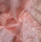 Floral Lace Fabric 147cm Dress Material Flowers Sheer Dressmaking Sewing Craft