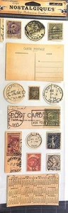 Postal Pieces Nostalgiques Vintage Sticko Stickers Rebecca Sower RARE - Picture 1 of 1