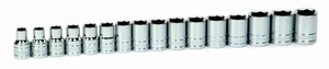 32943 16-Piece 1/2-Inch Drive Metric Shallow 6 Point Socket Set - Picture 1 of 1