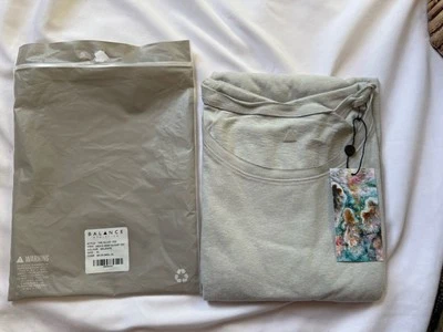 Balance Athletica Men’s Alloy Tee Deep Scoop Tee Selenite Gray Size XL NEW - Image 1 of 3