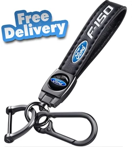 Llavero de cuero genuino para camión para FORD F-150 llavero anillo Acc - Imagen 1 de 10
