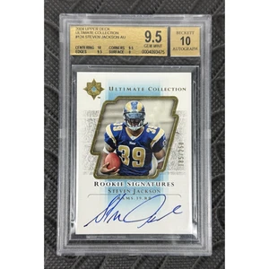 Steven Jackson 2004 Upper Deck #124 Ultimate Collection/250 BGS 9,5 automático 10 - Imagen 1 de 3