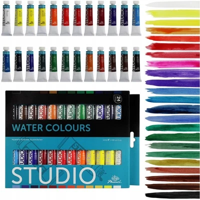 PHOENIX Colori acquerello acqua acquerelli set 24 colori acquerello acquerello