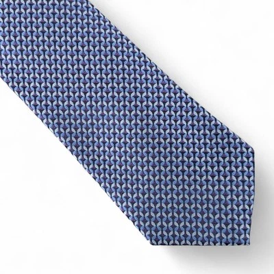 Perry Ellis Men's Haine Mini-Chevron Tie Necktie Blue Purple Classic 3" $55 - Image 1 of 4
