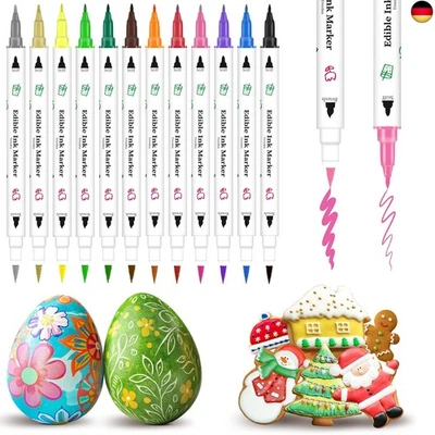 Treedoa Lebensmittelfarbe Stifte Backen,Lebensmittelfarbstift für Ostereier