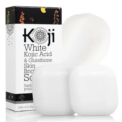 Jabón iluminador de piel Koji blanco ácido kójico y glutatión para exfoli corporal y facial Foto 1 de 4