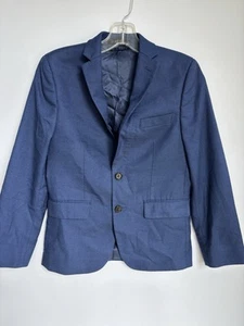 Lauren Ralph Lauren Boys Navy Blazer Jacket Size 12 R Brown Buttons Youth - Picture 1 of 8