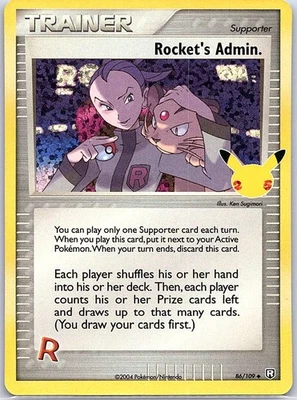 Rocket's Admin. 86/109 Celebrations: Classic Collection - Pokemon Card - NM - Image 1 of 2