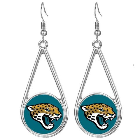 Jacksonville Jaguars Womens Silver Drop Dangle Earrings w Gift Pkg D29 Cover