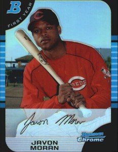 2005 Bowman Chrome Refractors Cincinnati Reds Baseball Card #229 Javon Moran