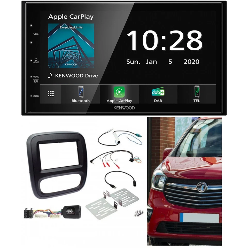 Pantalla estéreo Vauxhall Vivaro 2015> 6,8" Android automático/Apple CarPlay Bluetooth GPS Foto 1 de 1