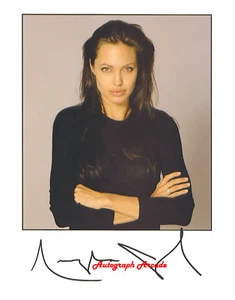 Foto #1 de 8x10 reimpresión autografiada firmada por Angelina Jolie - Imagen 1 de 1