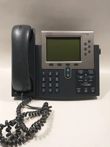 Cisco CP-7962G 7962G 6 Button SCCP VoIP PoE Phone Stand HandSet - Bild 1 von 8