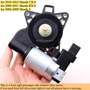 Front Right Passenger Power Window Glass Lifter Motor for 2010-2015 Mazda CX-9 - Picture 1 of 8
