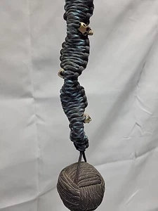 30" Paracord Motorcycle Get Back Whip for Handlebar Biker Whip With Pool 8 Ball - Picture 1 of 6