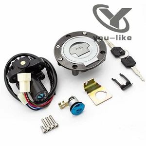 Ignition Switch Fuel Gas Cap Seat Lock Keys Set For Yamaha YZF R1 92-1998 00-12 - Picture 1 of 7