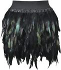 RED DOT BOUTIQUE 918 - Plus Size Sexy Feather Elastic Waist Mini Party Skirt