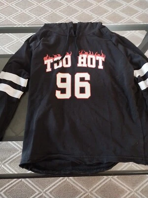 Joe Boxer女式青少年太热短连帽衫,尺寸 S — 第 1/4 张图片