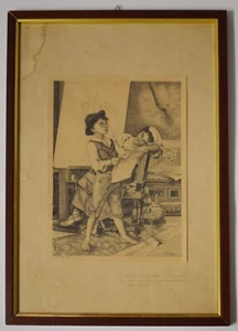 Drawing Dessin Conception Disegno LUIGI BECHI disegno a china su carta - Picture 1 of 3
