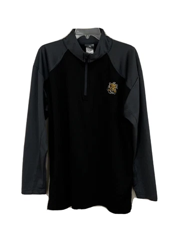 Wichita State Shockers Shirt Sz XL Adult Black 1/4 Zip Knight Apparel Cover