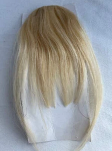 Clip in Bangs Rubio Cabello Humano Real - Imagen 1 de 7
