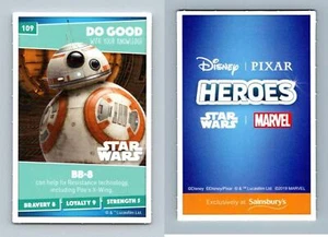 BB-8 #109 Disney Heroes 2019 Sainsburys Trading Card - Picture 1 of 1