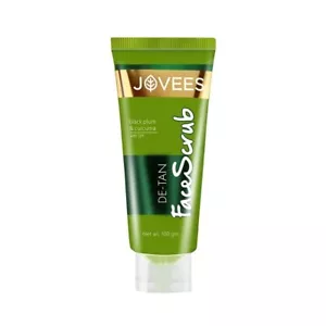 Jovees Herbal De-Tan Face Scrub For Tan Removal, 100g All Skin Types, free shipp - Picture 1 of 6