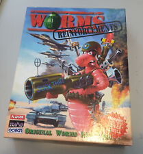 Worms Reinforcements - BIG BOX Original PC Game - CIB (Team17 DOS Expansion)