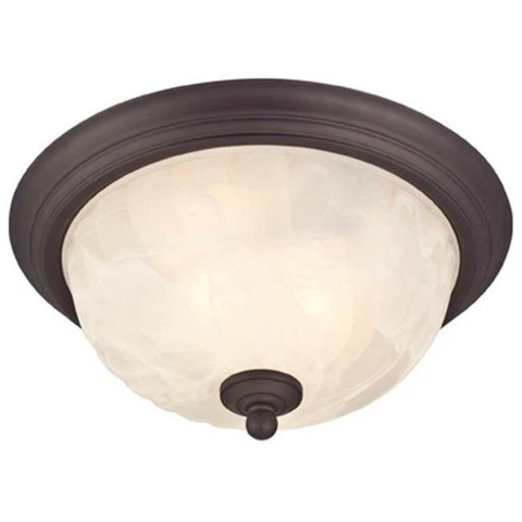 Westinghouse 62309 2 Light Exterior Flush-Mount Fixture- Oil Rubbed Bronze Cover