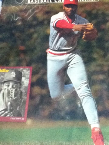 Ozzie Smith Baseball Card Monthly Magazine Cover St Louis Cardnials Cover
