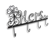 Zeckos Metal `Hers` Wall Hook