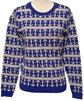 Vineyard Vines Mujer Talla M Manga Larga Suéter Mezcla Algodón/Seda Foto 1 de 4