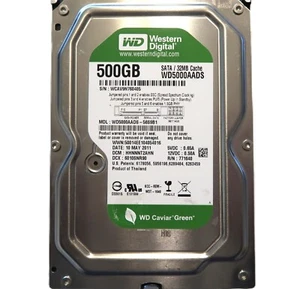 WD WD5000AADS-56S9B1 HHNNNT2AHN (WCAV) Thailand 500gb 3.5" Sata HDD MAY/2011 - Picture 1 of 1