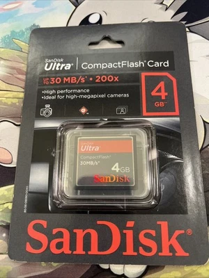 NEW Sandisk Ultra Genuine 4GB 30MB/s CF Compact Flash Camera Memory Card SEALED - Image 1 of 4