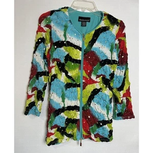 Franklyman Women’s Multicolor Jacket Size 12 - Picture 1 of 10