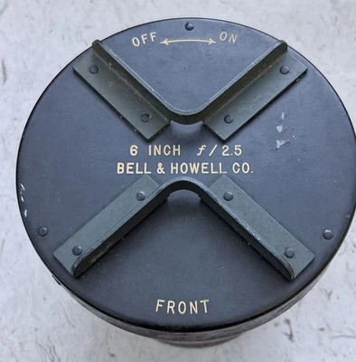 "Lente aérea Bell & Howell 6"" f/2,5 de gran formato" Foto 1 de 4