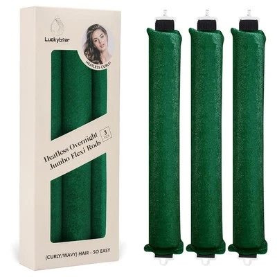 3X,Jumbo Heatless Curling Roller for Long Hair to Sleep In,Overnight Blowout Rod - Image 1 of 4