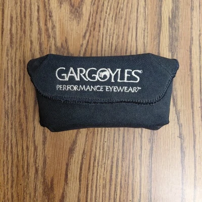 Estojo de óculos de sol gárgulas vintage macio preto bolsa de transporte SOMENTE ESTOJO - Imagem 1 de 4