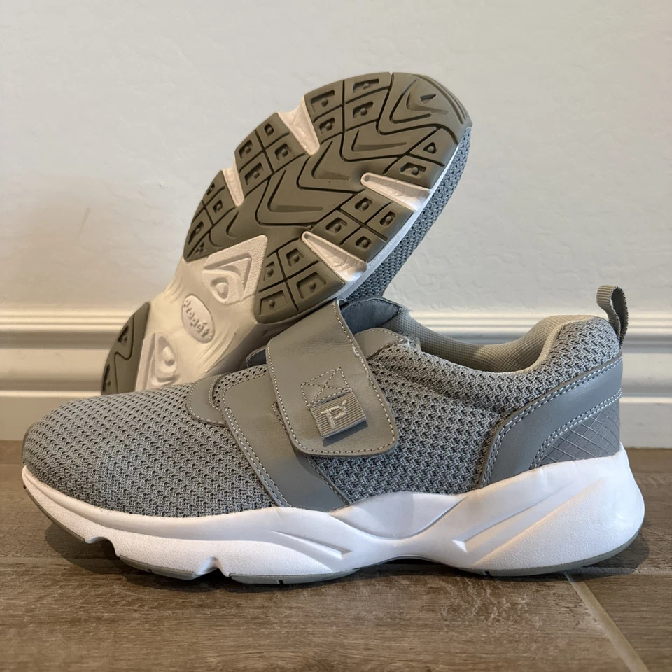 Propet Women's Gray Stability X WAA033M Hook And Loop Sneaker Shoes Size 12 X 2E - Image 1 of 4