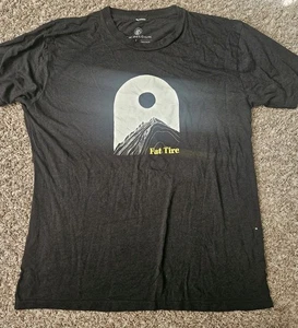 New Belgium Brewing Fat Tire Beer Shirt Mens Black Large - Picture 1 of 4