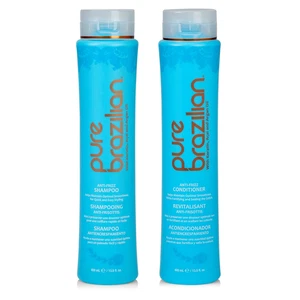 Set shampoo e balsamo anti-crespo, olio di cheratina e argan, colore sicuro 13,5 oz - Foto 1 di 7