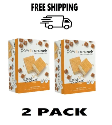 Power Crunch Protein Energy Bar Caramelo Salado Paquete de 2 Foto 1 de 3