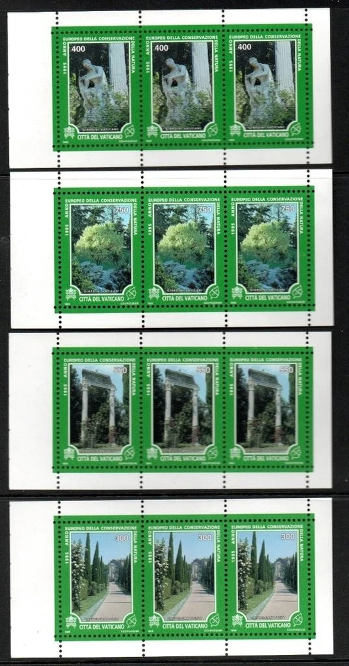 CIUDAD DEL VATICANO MNH 1995 Cuaderno Año Conservación Naturaleza Paneles Foto 1 de 1