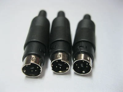 5 pcs 5 Pin Mini DIN Plug Male Connector with Plastic Handle New - Image 1 of 4