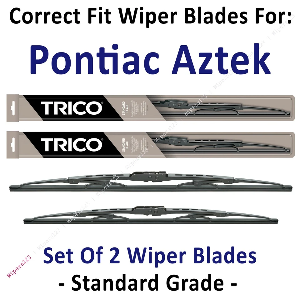 Paquete de 2 escobillas limpiaparabrisas estándar - aptas para Pontiac Aztek 2002-2005 - 30240/221 Foto 1 de 1