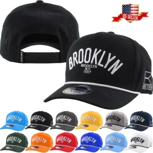 New York BN Flat Brim Snapback Baseball Cap Adjustable Cotton Hat - Picture 1 of 25